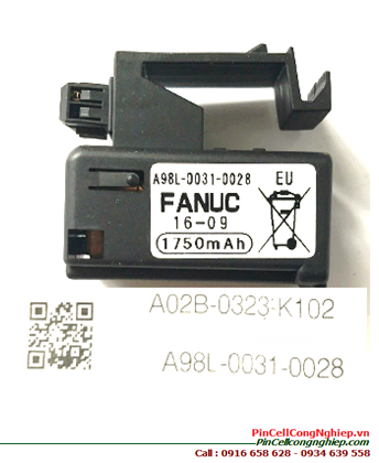 FANUC A02B-0323-K102; Pin nuôi nguồn FANUC A02B-0323-K102 lithium 3.0v _Made in Japan